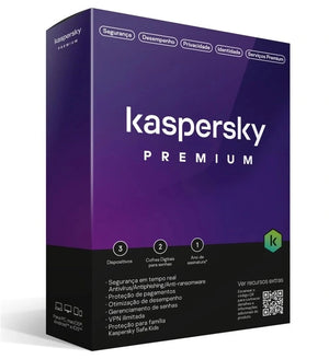 Kaspersky Premium - 1, 3, 5 ou 10 Dispositivos - 1 Ano