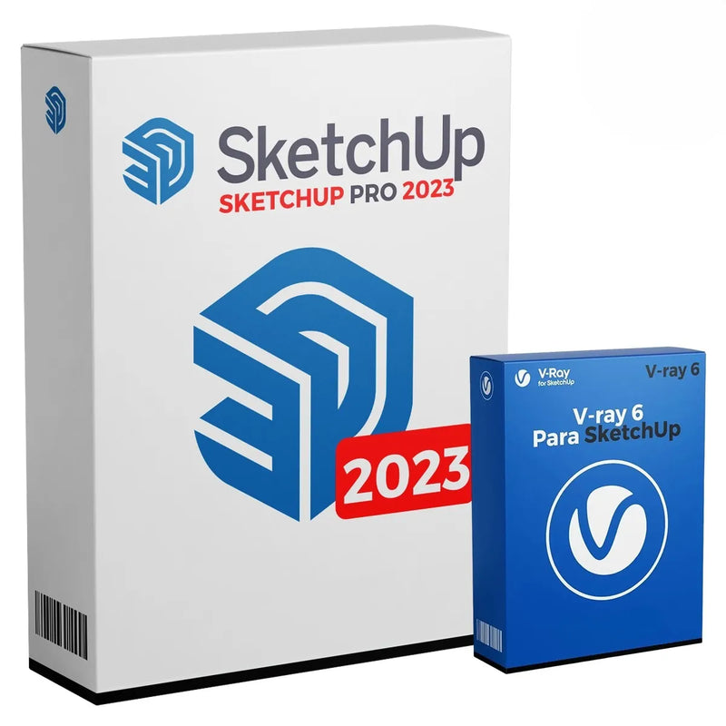 SketchUp Pro 2023 e Vray 6  Para Windows